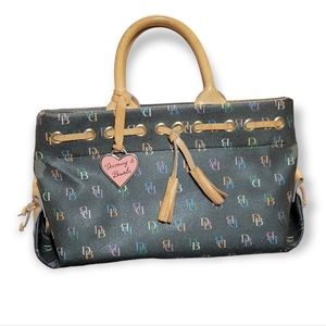 Vintage Dooney & Bourke Rainbow Monogram Handbag